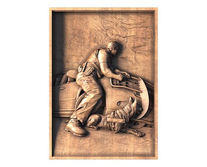 Panel Police raid, 3d models (stl)