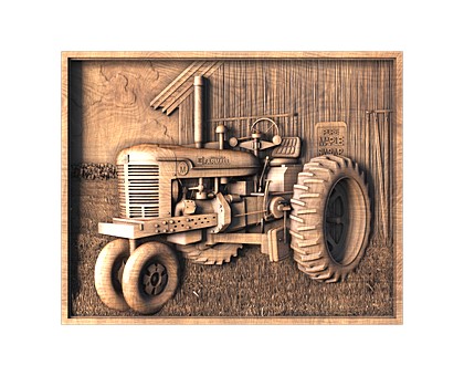 Panel Tractor, 3d models (stl)