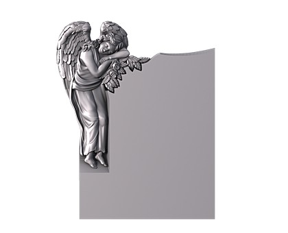 Monument with an angel, 3d models (stl)