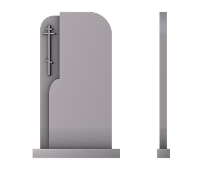 Monument with a crucifix, 3d models (stl)