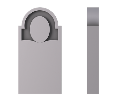 Monument with a cross, 3d models (stl)