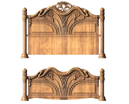 Headboard, 3d models (stl)