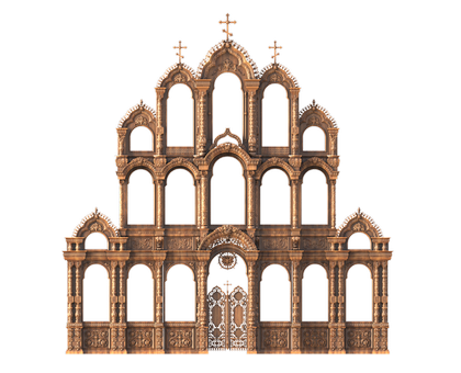 Baroque iconostasis, 3d models (stl)
