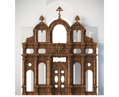 Russian orthodox iconostasis, 3d models (stl)
