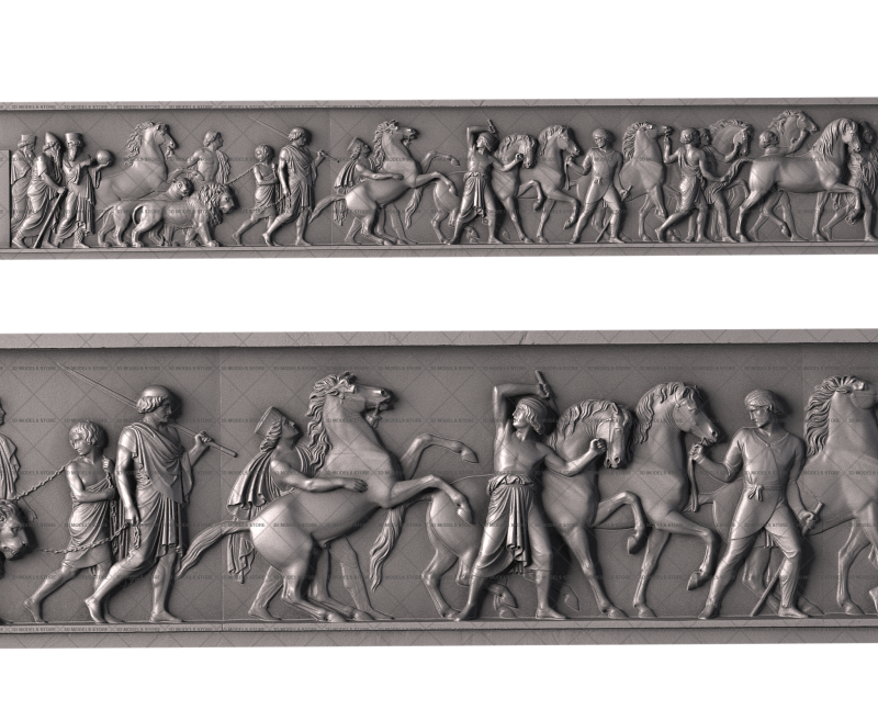 Triumphal Entry of Alexander the Great into Babylon (part 3/10), 3d models (stl)