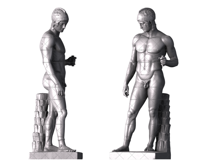 Ares from the Borghese Collection, 3d models (stl)