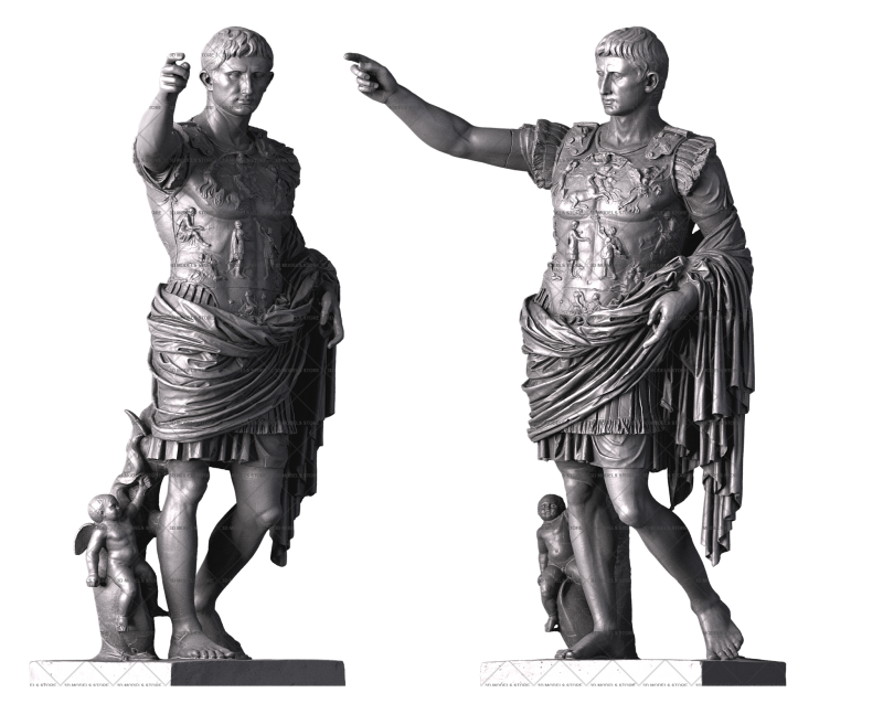 Augustus in Prima Porta Pose, 3d models (stl)