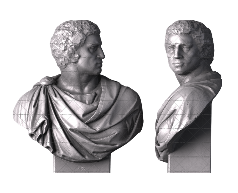 Bust of Brutus (Michelangelo), 3d models (stl)