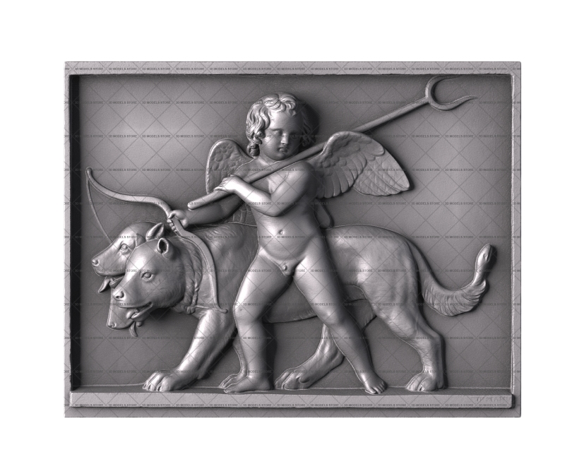 Cupid in the Realm of Shadows, 3d models (stl)