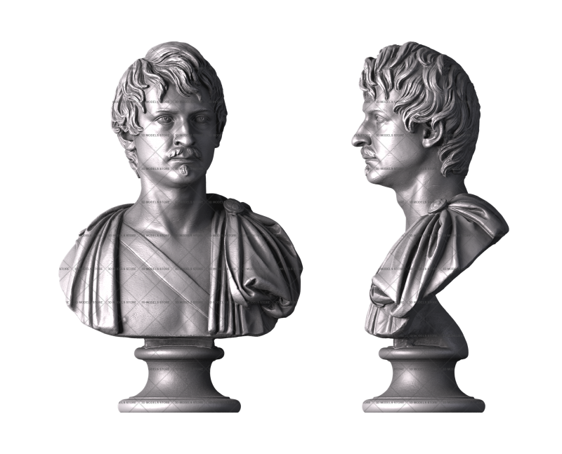 Bust of King Ludwig I, 3d models (stl)