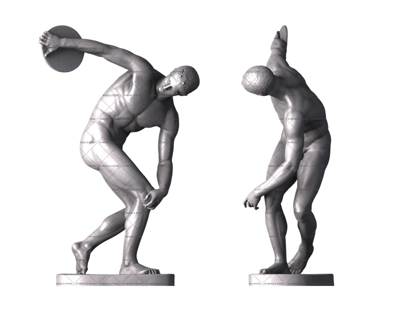 Discobolus (Lightweight Version), 3d models (stl)