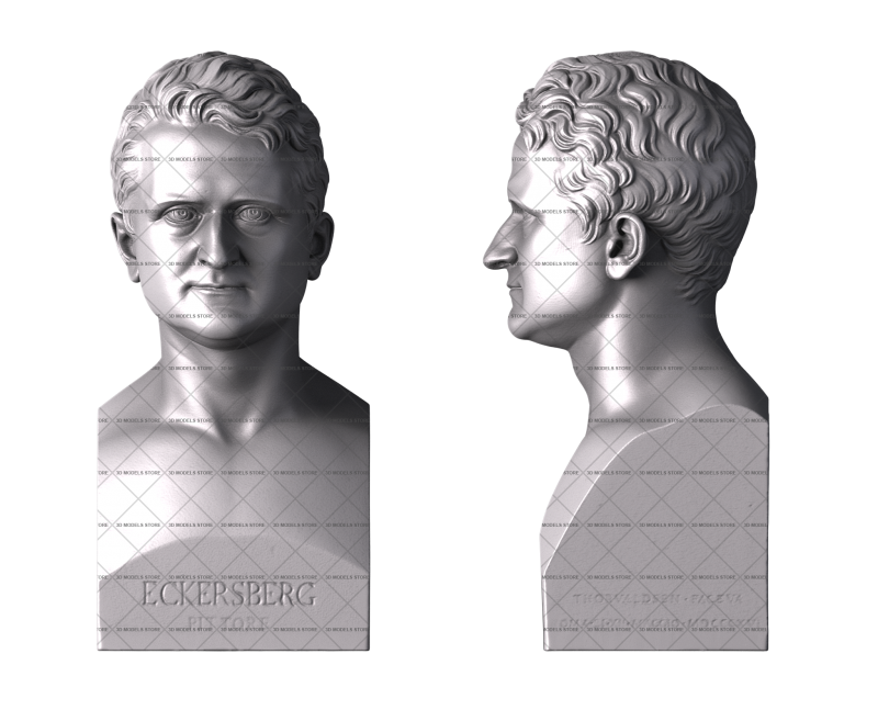 Painting by Eckersberg, 3d models (stl)