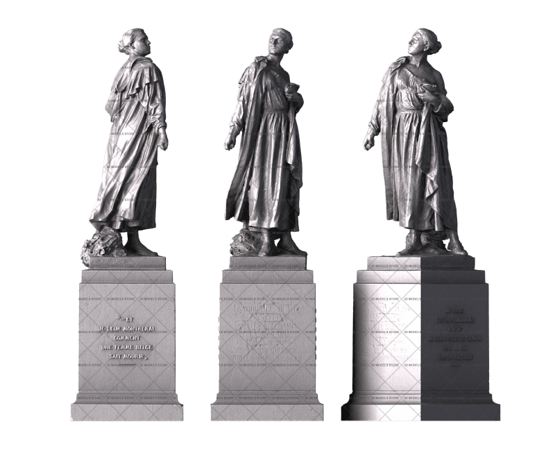 Gabrielle Petit, 3d models (stl)