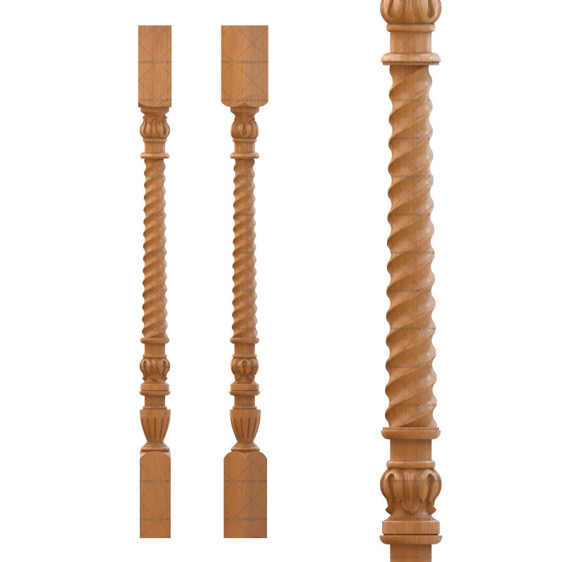 Baluster, 3d models (stl)