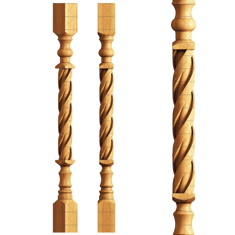 Baluster, 3d models (stl)