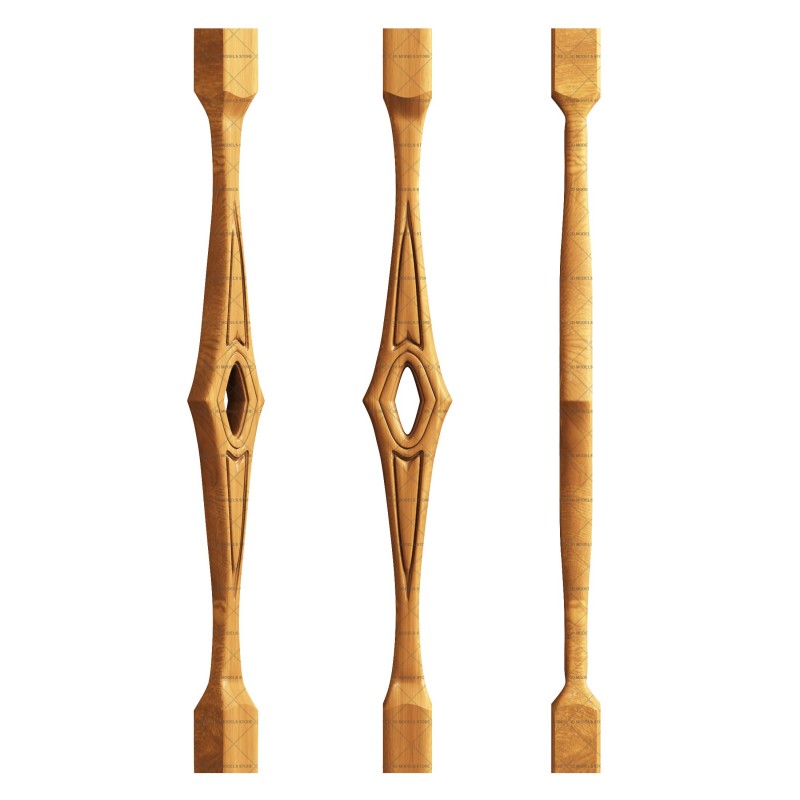 Baluster, 3d models (stl)
