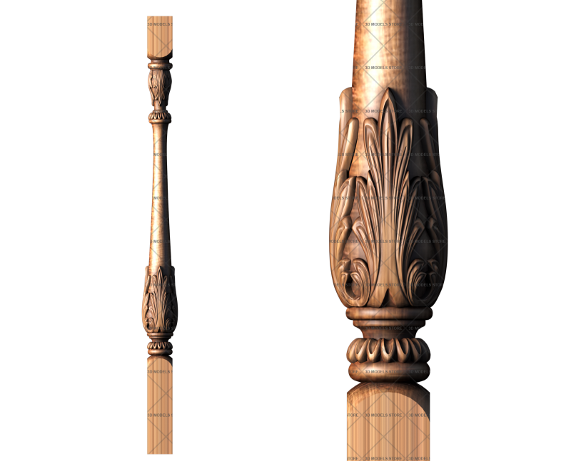 Baluster, 3d models (stl)