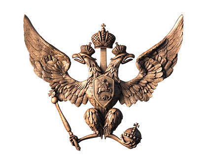 Coat of Arms of the Russian Federation, 3d models (stl)