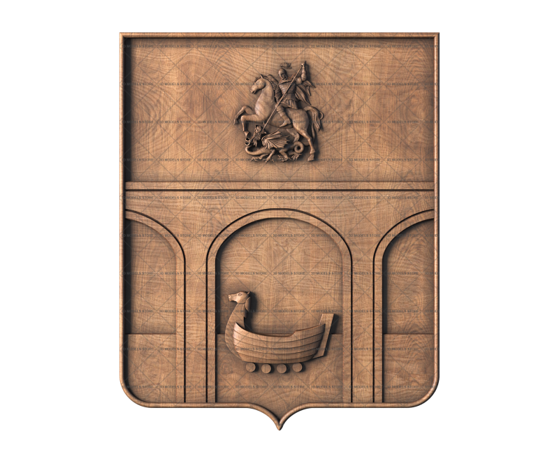 Coat of arms of the urban district of Mytishchi, 3d models (stl)