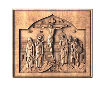 Icon The Crucifixion, 3d models (stl)