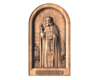 Icon of St. Seraphim of Sarov, 3d models (stl)