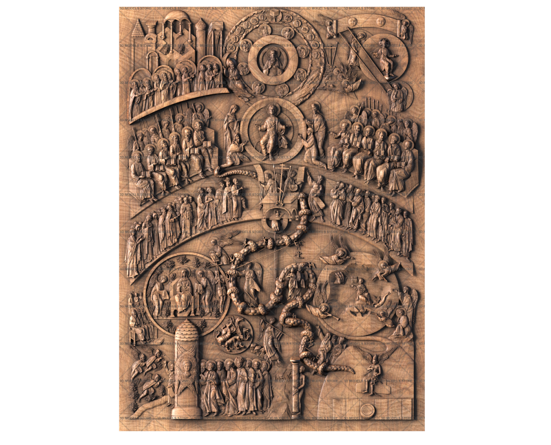 Icon of the Day of Judgment, 3d models (stl)