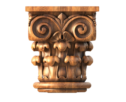 Corinthian capital, 3d models (stl)