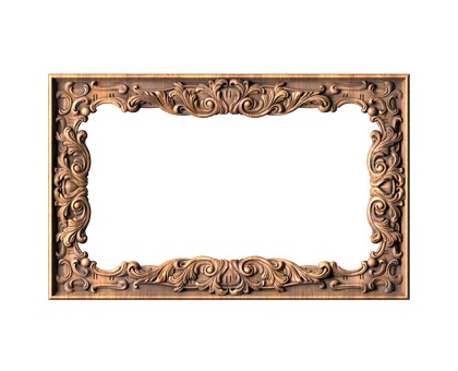 Frame rectangular, 3d models (stl)